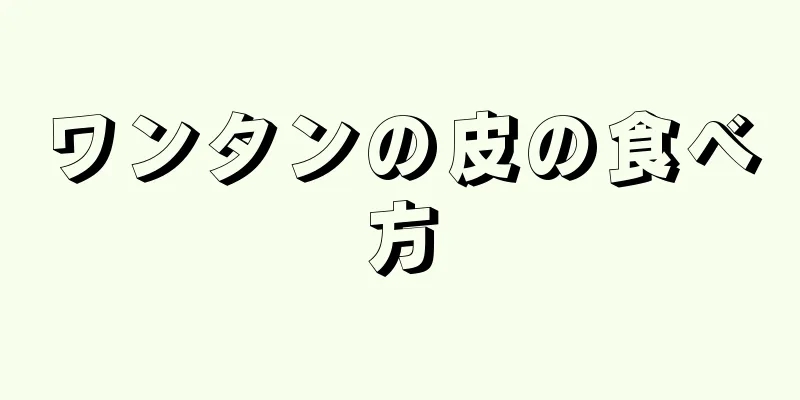 ワンタンの皮の食べ方