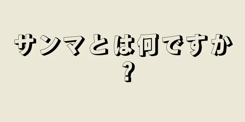 サンマとは何ですか？