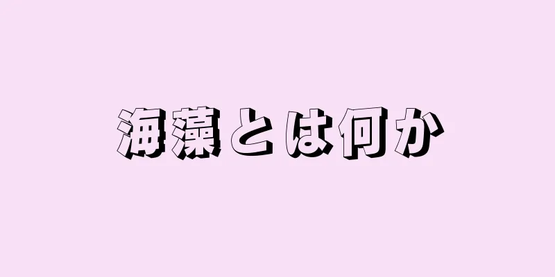 海藻とは何か