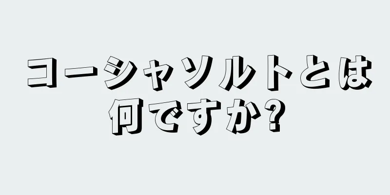 コーシャソルトとは何ですか?