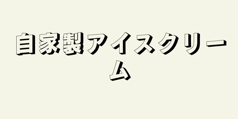 自家製アイスクリーム