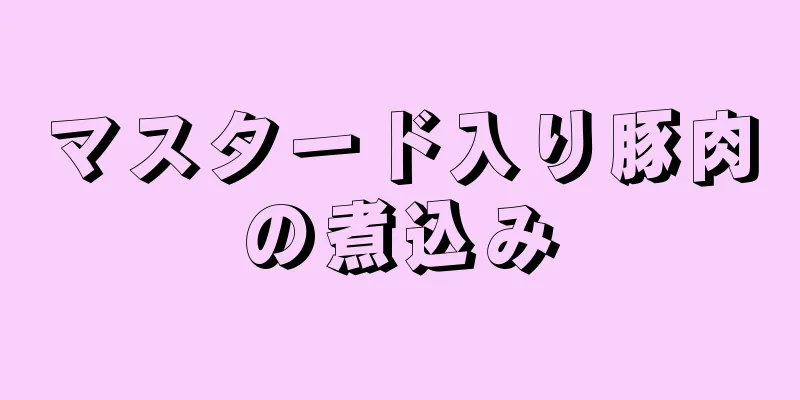 マスタード入り豚肉の煮込み