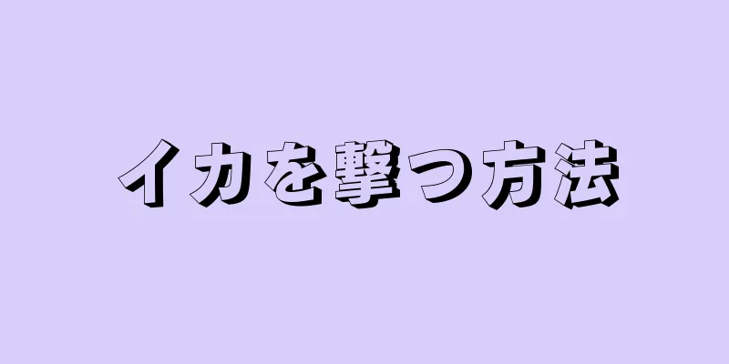 イカを撃つ方法