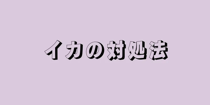 イカの対処法