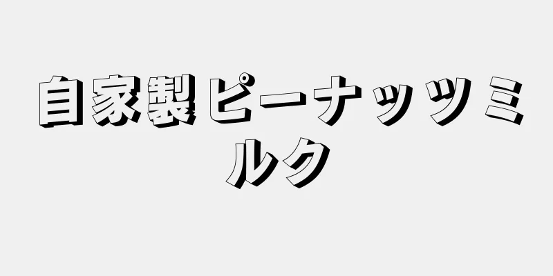 自家製ピーナッツミルク