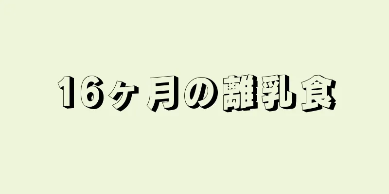 16ヶ月の離乳食