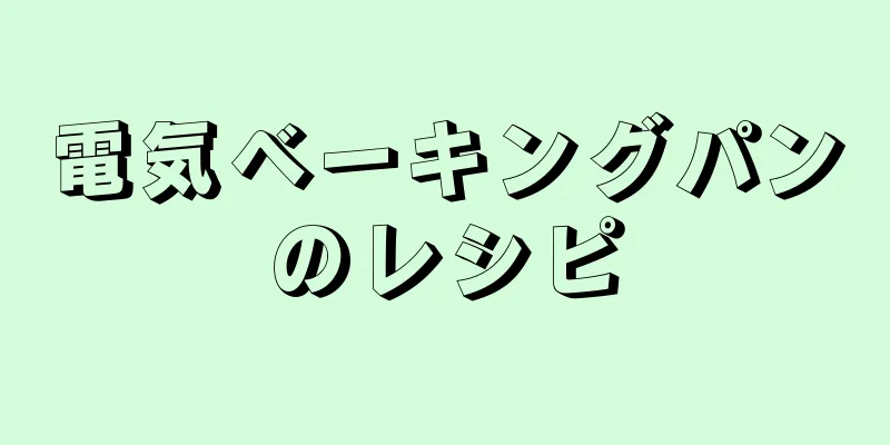 電気ベーキングパンのレシピ