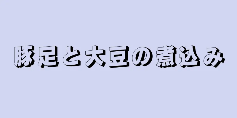 豚足と大豆の煮込み