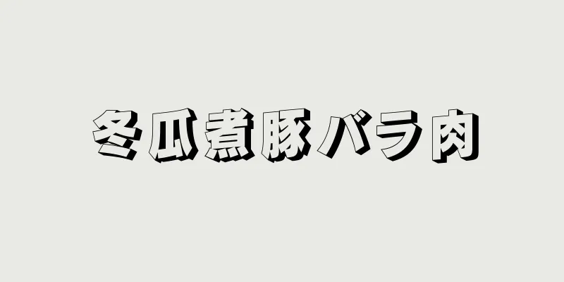 冬瓜煮豚バラ肉