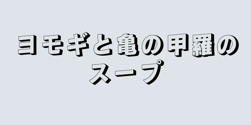 ヨモギと亀の甲羅のスープ