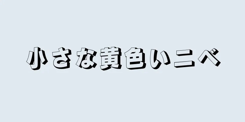 小さな黄色いニベ