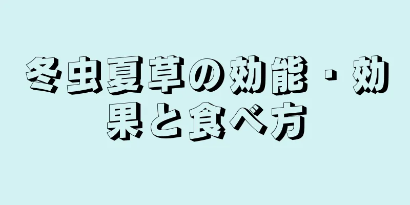 冬虫夏草の効能・効果と食べ方