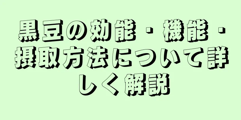 黒豆の効能・機能・摂取方法について詳しく解説