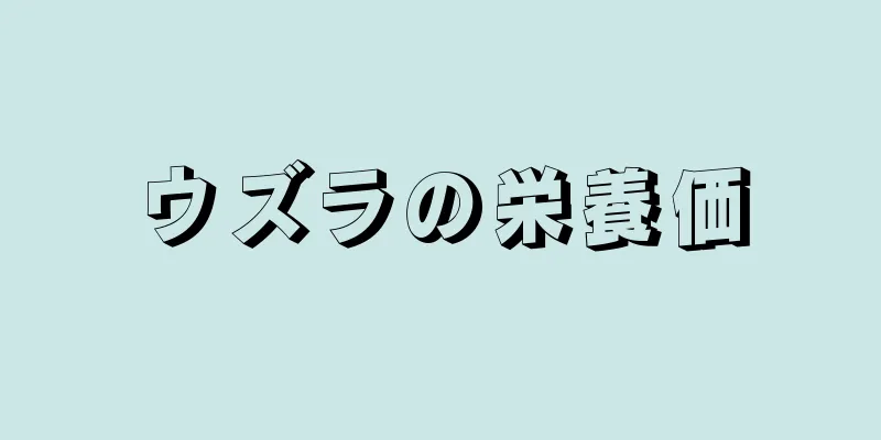 ウズラの栄養価