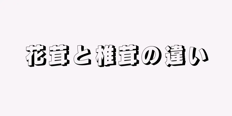 花茸と椎茸の違い