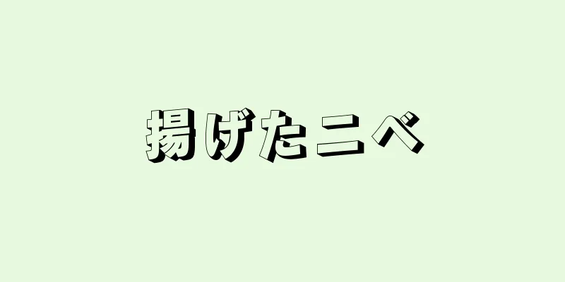 揚げたニベ