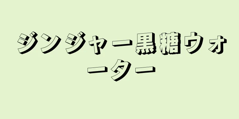 ジンジャー黒糖ウォーター