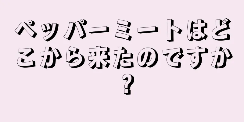 ペッパーミートはどこから来たのですか？