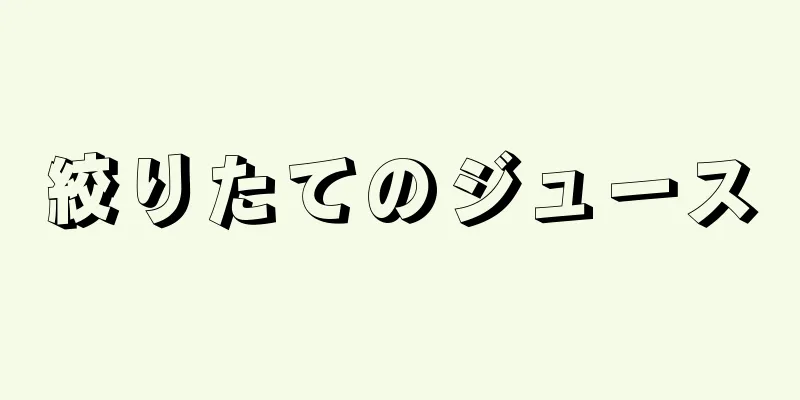 絞りたてのジュース