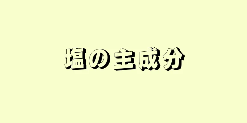 塩の主成分