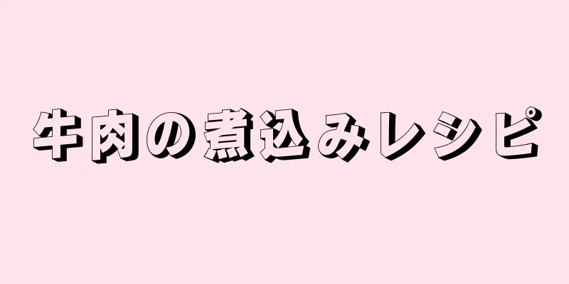 牛肉の煮込みレシピ