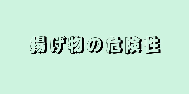 揚げ物の危険性