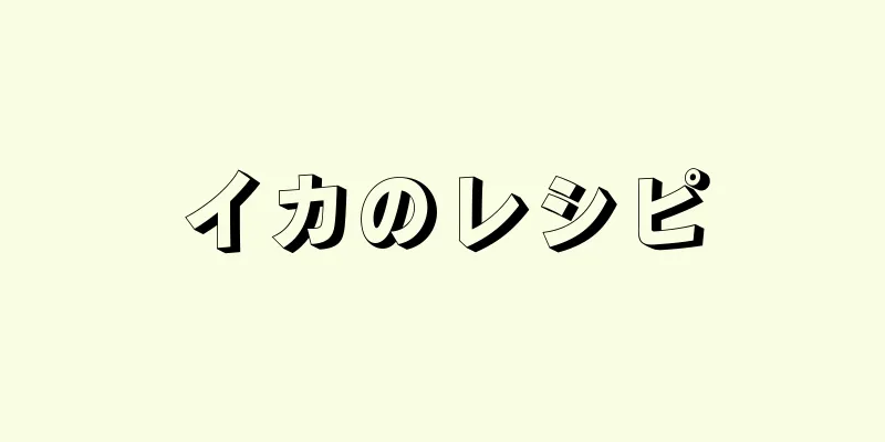 イカのレシピ