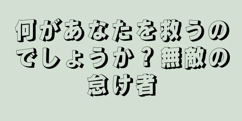 何があなたを救うのでしょうか？無敵の怠け者