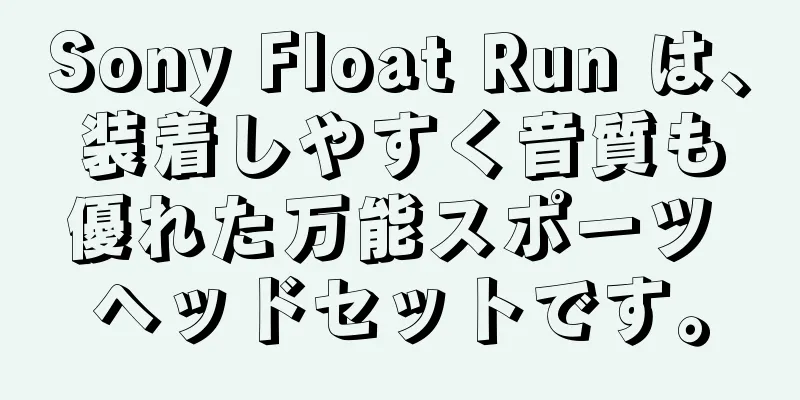 Sony Float Run は、装着しやすく音質も優れた万能スポーツ ヘッドセットです。