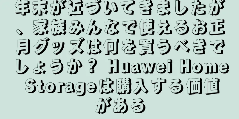年末が近づいてきましたが、家族みんなで使えるお正月グッズは何を買うべきでしょうか？ Huawei Home Storageは購入する価値がある