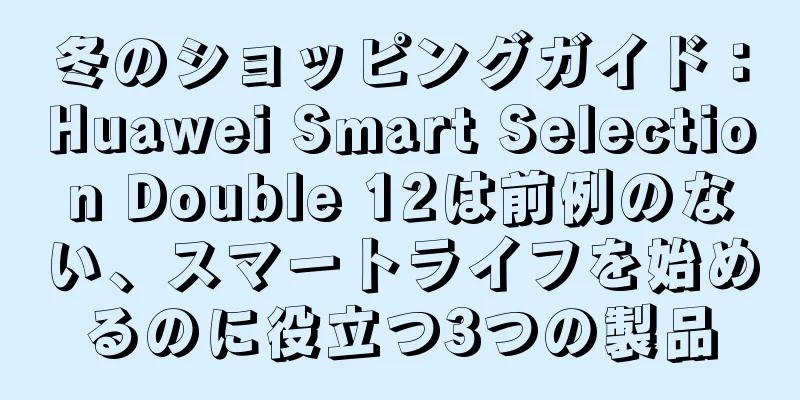冬のショッピングガイド：Huawei Smart Selection Double 12は前例のない、スマートライフを始めるのに役立つ3つの製品