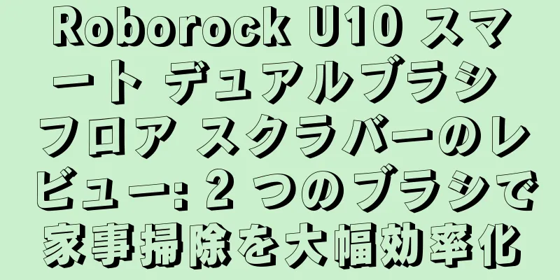 Roborock U10 スマート デュアルブラシ フロア スクラバーのレビュー: 2 つのブラシで家事掃除を大幅効率化