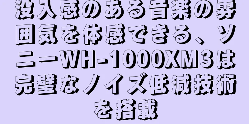 没入感のある音楽の雰囲気を体感できる、ソニーWH-1000XM3は完璧なノイズ低減技術を搭載