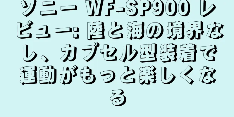 ソニー WF-SP900 レビュー: 陸と海の境界なし、カプセル型装着で運動がもっと楽しくなる