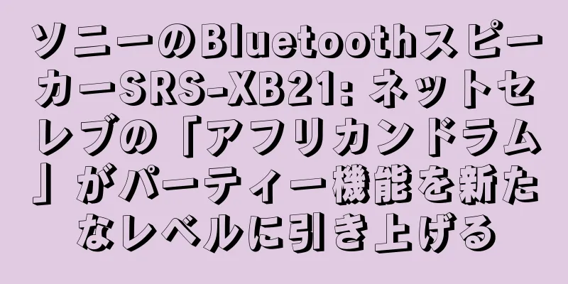 ソニーのBluetoothスピーカーSRS-XB21: ネットセレブの「アフリカンドラム」がパーティー機能を新たなレベルに引き上げる