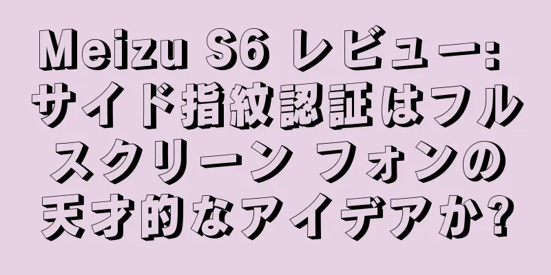 Meizu S6 レビュー: サイド指紋認証はフルスクリーン フォンの天才的なアイデアか?