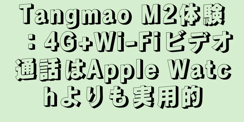 Tangmao M2体験：4G+Wi-Fiビデオ通話はApple Watchよりも実用的