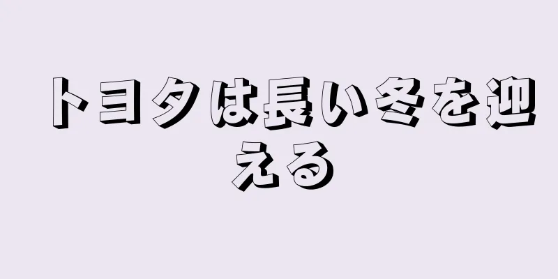 トヨタは長い冬を迎える