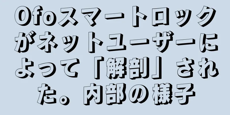 Ofoスマートロックがネットユーザーによって「解剖」された。内部の様子