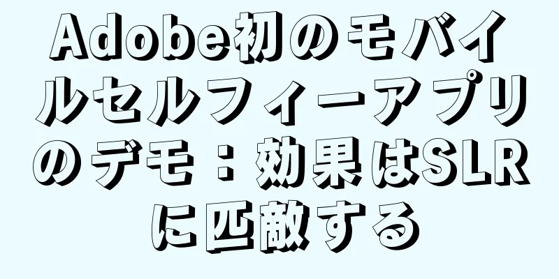 Adobe初のモバイルセルフィーアプリのデモ：効果はSLRに匹敵する