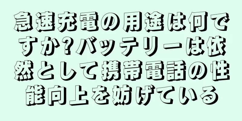 急速充電の用途は何ですか?バッテリーは依然として携帯電話の性能向上を妨げている