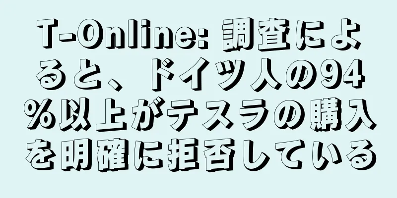 T-Online: 調査によると、ドイツ人の94%以上がテスラの購入を明確に拒否している