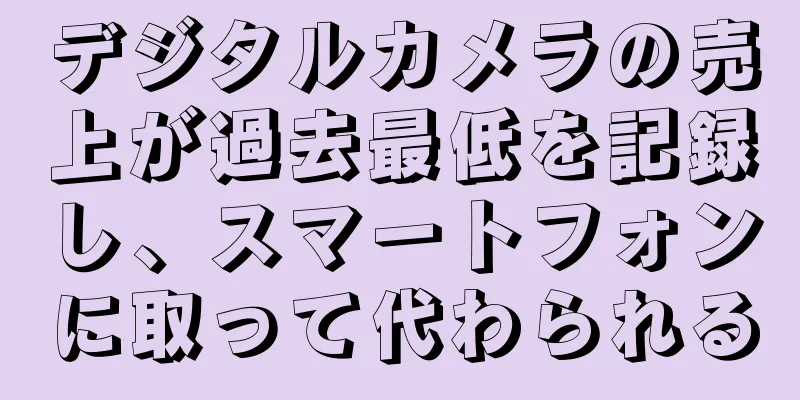デジタルカメラの売上が過去最低を記録し、スマートフォンに取って代わられる