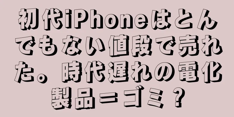 初代iPhoneはとんでもない値段で売れた。時代遅れの電化製品＝ゴミ？