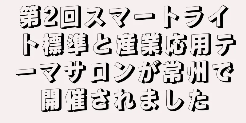 第2回スマートライト標準と産業応用テーマサロンが常州で開催されました