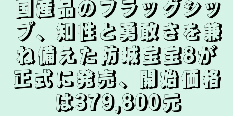 国産品のフラッグシップ、知性と勇敢さを兼ね備えた防城宝宝8が正式に発売、開始価格は379,800元
