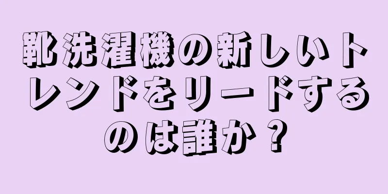 靴洗濯機の新しいトレンドをリードするのは誰か？
