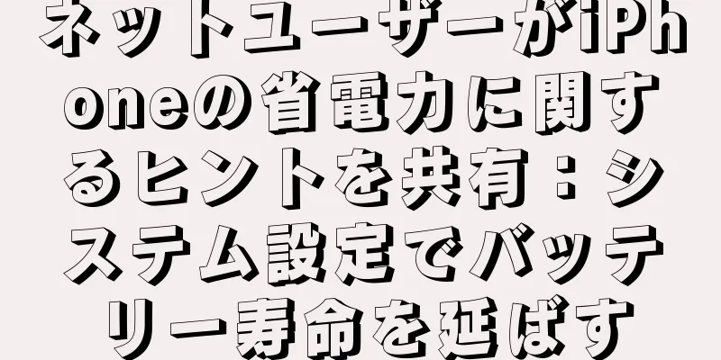 ネットユーザーがiPhoneの省電力に関するヒントを共有：システム設定でバッテリー寿命を延ばす