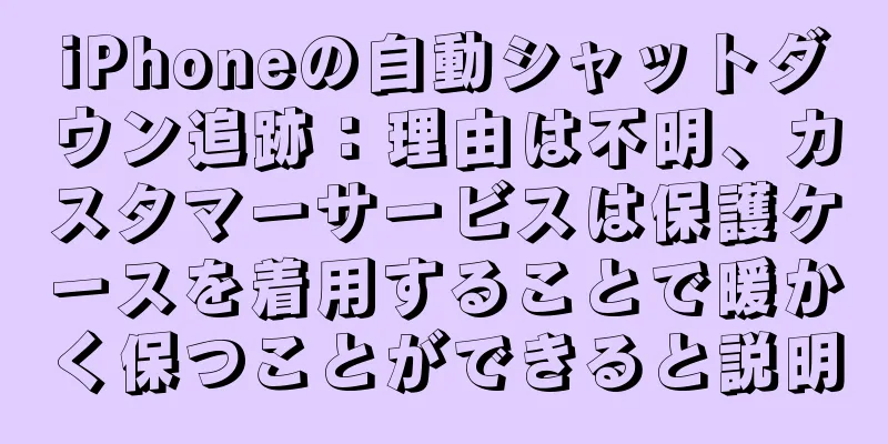 iPhoneの自動シャットダウン追跡：理由は不明、カスタマーサービスは保護ケースを着用することで暖かく保つことができると説明