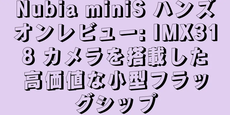 Nubia miniS ハンズオンレビュー: IMX318 カメラを搭載した高価値な小型フラッグシップ